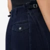 Draped jeans in denim Dark Indigo Draped jeans in denim Dark Indigo