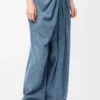 Draped jeans in denim Indigo Blue Draped jeans in denim Indigo Blue