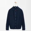 Draped shirt in denim Dark Indigo