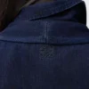 Draped shirt in denim Dark Indigo