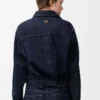 Draped shirt in denim Indigo Blue Draped shirt in denim Indigo Blue