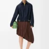 Draped skirt in viscose Coffee Draped skirt in viscose Coffee