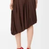 Draped skirt in viscose Coffee Draped skirt in viscose Coffee