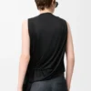 Draped top in viscose Black Draped top in viscose Black