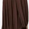 Draped top in viscose Coffee Draped top in viscose Coffee