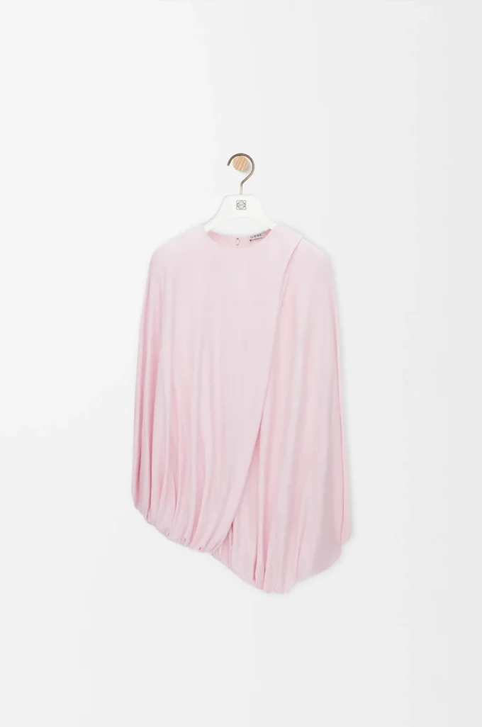 Draped top in viscose Pink Draped top in viscose Pink