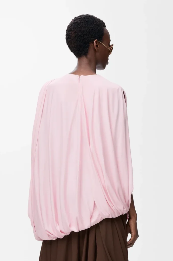 Draped top in viscose Pink Draped top in viscose Pink