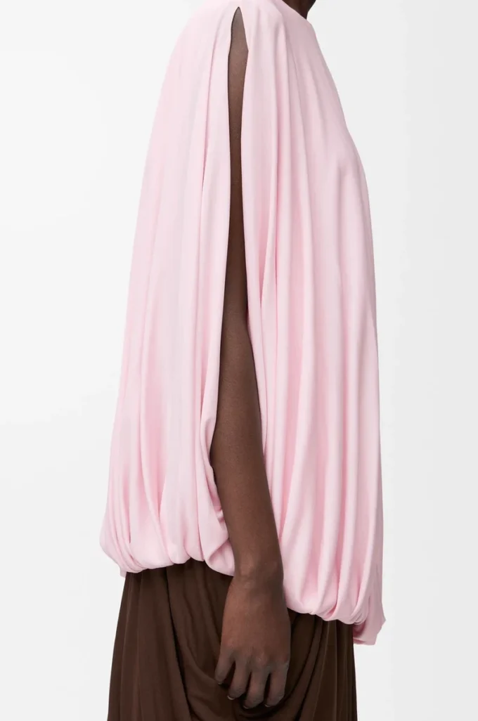 Draped top in viscose Pink Draped top in viscose Pink
