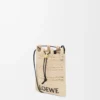 Drawstring pocket in raffia Natural/Black Drawstring pocket in raffia Natural/Black