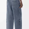 Drawstring trousers in cotton and linen Grey Blue Drawstring trousers in cotton and linen Grey Blue