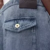 Drawstring trousers in cotton and linen Grey Blue Drawstring trousers in cotton and linen Grey Blue