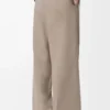Drawstring trousers in wool and cashmere Beige Melange Drawstring trousers in wool and cashmere Beige Melange