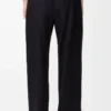 Drawstring trousers in wool Navy Blue Drawstring trousers in wool Navy Blue