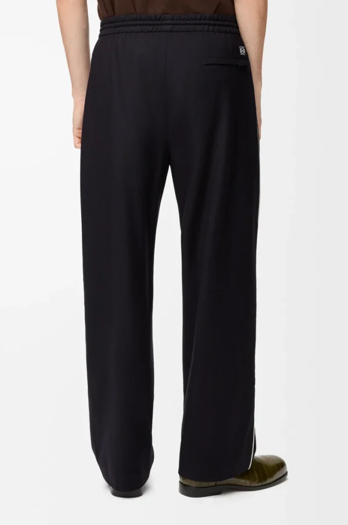 Drawstring trousers in wool Navy Blue Drawstring trousers in wool Navy Blue