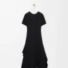 Dress in stretch viscose Black