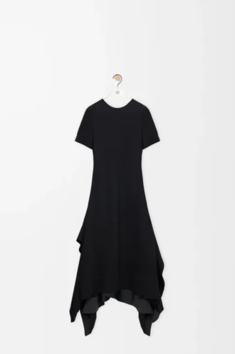 Dress in stretch viscose Black