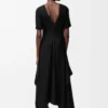 Dress in stretch viscose Black