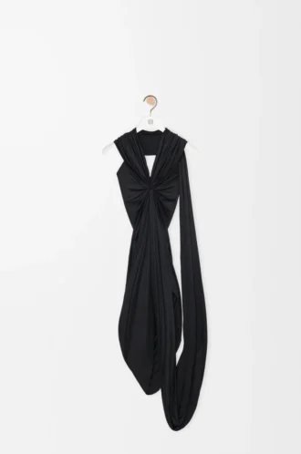 Dress in viscose Black
