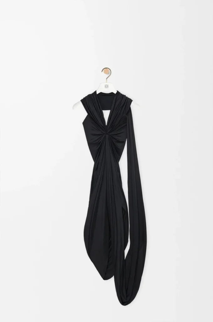Dress in viscose Black