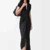Dress in viscose Black
