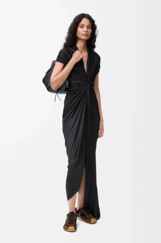 Dress in viscose Black