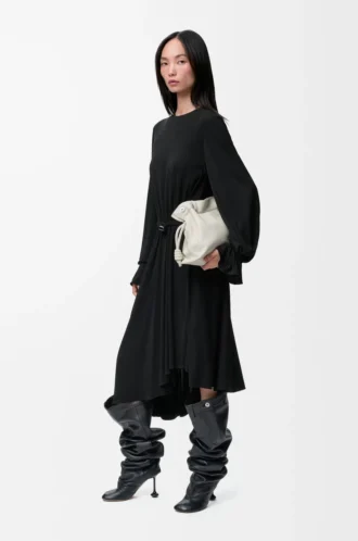 Dress in viscose Black