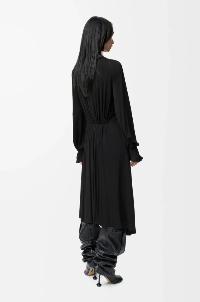 Dress in viscose Black