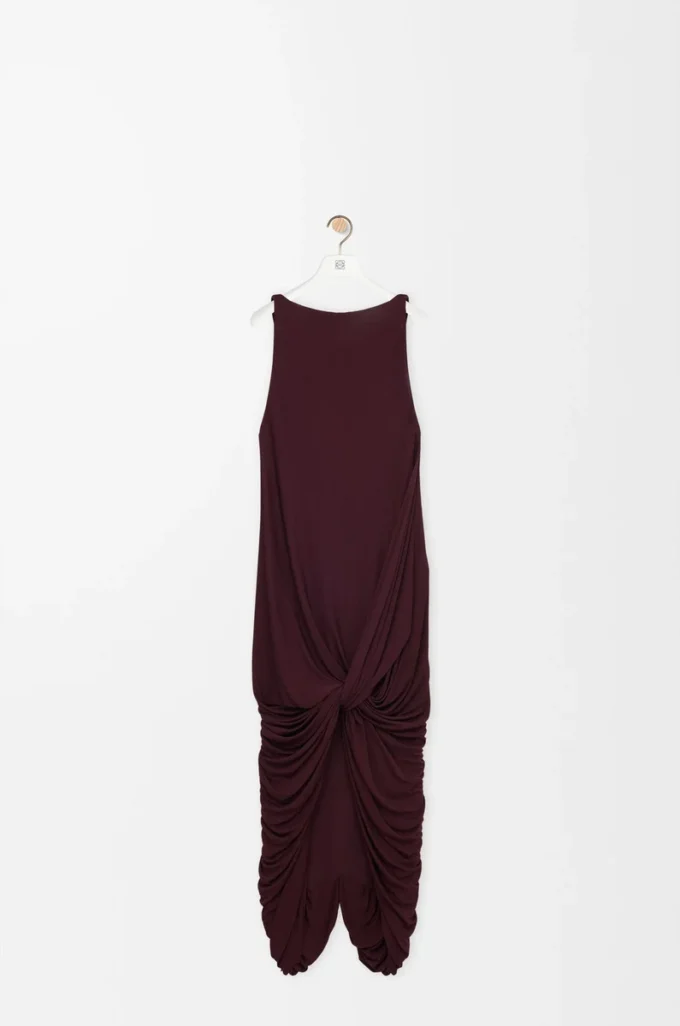 Dress in viscose Burgundy Dress in viscose Burgundy