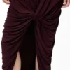 Dress in viscose Burgundy Dress in viscose Burgundy
