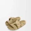 Ease Buckle slide in suede Sahara