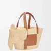 Elephant basket in raffia and calfskin Natural/Tan Elephant basket in raffia and calfskin Natural/Tan