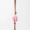 Elephant charm in felt and calfskin Candy Elephant charm in felt and calfskin Candy