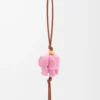 Elephant charm in felt and calfskin Candy Elephant charm in felt and calfskin Candy