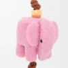 Elephant charm in felt and calfskin Candy Elephant charm in felt and calfskin Candy
