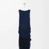 Embellished dress in viscose Navy Blue Embellished dress in viscose Navy Blue