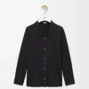 Embellished shirt in cotton Black Embellished shirt in cotton Black