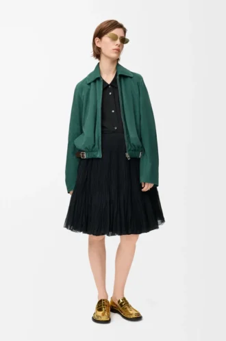 Embellished shirt in cotton Black