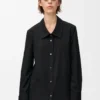 Embellished shirt in cotton Black Embellished shirt in cotton Black