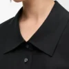 Embellished shirt in cotton Black Embellished shirt in cotton Black