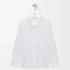 Embellished shirt in cotton White