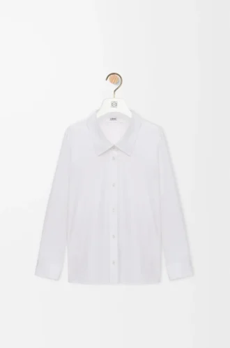 Embellished shirt in cotton White