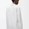Embellished shirt in cotton White