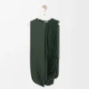 Embellished top in viscose Khaki Green Embellished top in viscose Khaki Green