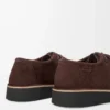 Faro lace-up in suede calfskin Dark Brown Faro lace-up in suede calfskin Dark Brown