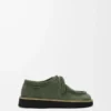 Faro lace-up in suede calfskin Sage Faro lace-up in suede calfskin Sage