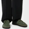 Faro lace-up in suede calfskin Sage Faro lace-up in suede calfskin Sage