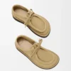 Faro lace-up in suede calfskin Sahara Faro lace-up in suede calfskin Sahara