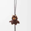 Fawnie charm in shearling Brown Fawnie charm in shearling Brown