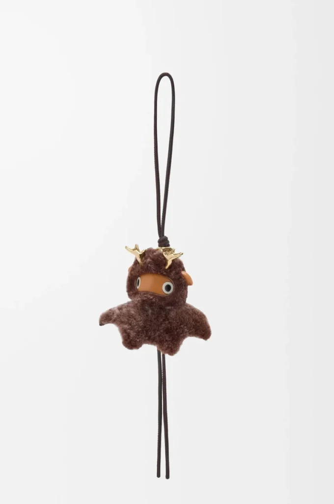 Fawnie charm in shearling Brown Fawnie charm in shearling Brown