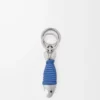 Fish keyring bottle opener Silver/Seaside Blue